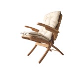 Sillón de Madera Creta Losa con Cojín Impermeable