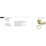 Idra Arieni 151/C Pomo Giratorio para Puerta Ø50 mm Latón