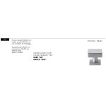 Pomo Cuadrado para Puerta Arieni 906 60x60 mm Roseta 50x50 mm