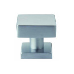 Pomo Cuadrado para Puerta Arieni 906 60x60 mm Roseta 50x50 mm