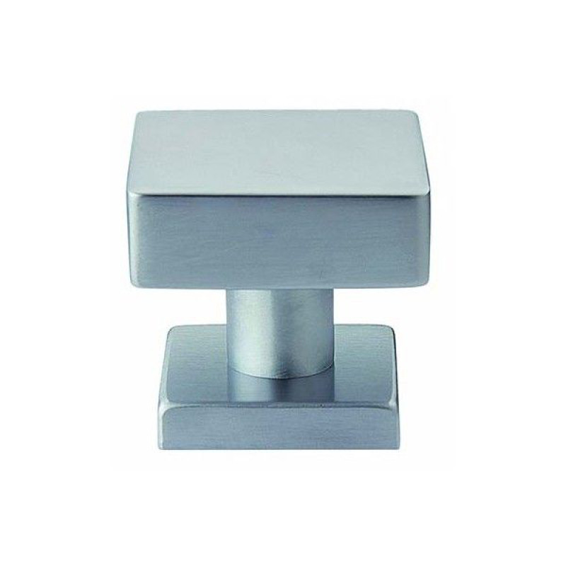 Pomo Cuadrado para Puerta Arieni 906 60x60 mm Roseta 50x50 mm