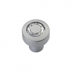 Pomo línea móvil Cali cósmico Crystal CS con Swarowski Cromo Opaco