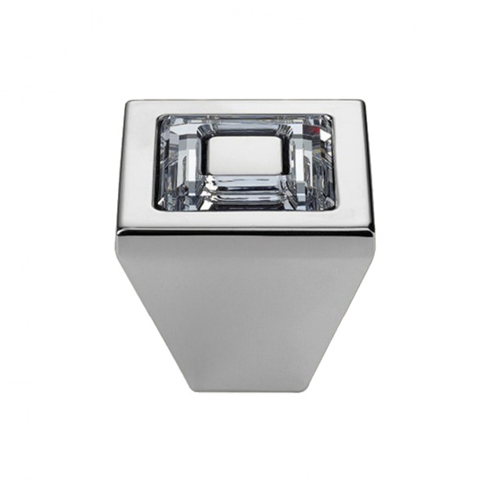 Mobile Linea Cali perilla del anillo del cristal con cristales Swarowski® PB cromo pulido