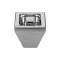 El Mando Linea Cali móvil de cristal anillo con cristales PB Swarowski® cromo satinado