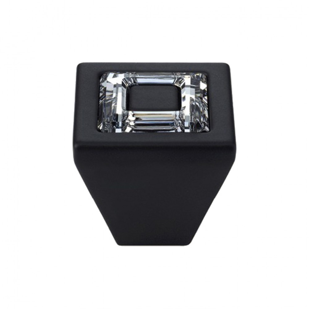 El Mando Linea Cali móvil de cristal anillo con cristales PB Swarowski® Matt Negro
