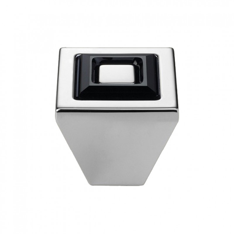 El Mando Linea Cali móvil de cristal anillo PB con Swarowski® Negro y blanco mate