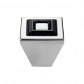 El Mando Linea Cali móvil de cristal anillo PB con Swarowski® Negro y blanco mate