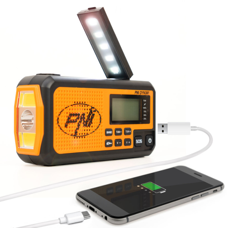 Banco de Energía Solar con Dinamo de Emergencia 4000 mAh