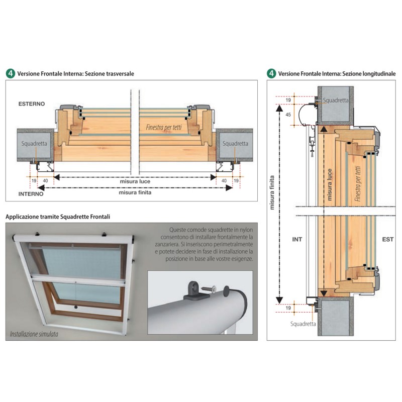 Revolux por Bettio Dentro Cara Click-Clack 40 parabrisas vertical Primavera