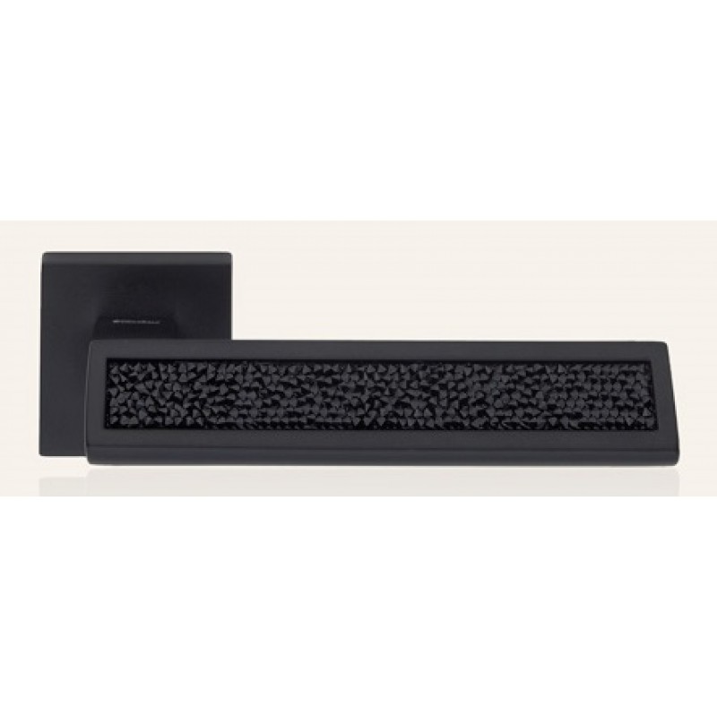 Riflesso Jet Rocks Manija de Puerta en Rosette Linea Calì Crystal