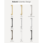 Robot6 Colombo Design Tirador para Puerta en Latón sin Rosetas
