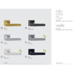 ROBOT6 S Colombo Design Manilla para Puerta con Roseta Cuadrada 6 mm