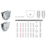 Rueda con Placa Externa y Pasador de Engrase Brevetti Adem