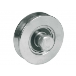 Rueda para puertas correderas 1 cojinete de bola Garganta V Varios diámetros IBFM