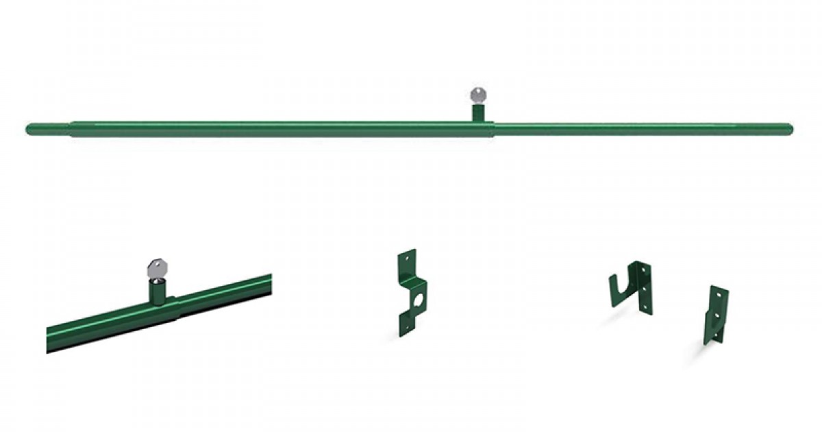 Poste Para Valla De Acero Galvanizado Negro De 1.5mm Y 4x4x100 5 Cm