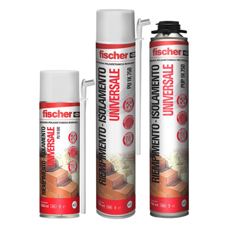 ESPUMA DE POLIURETANO FISCHER 750 ML