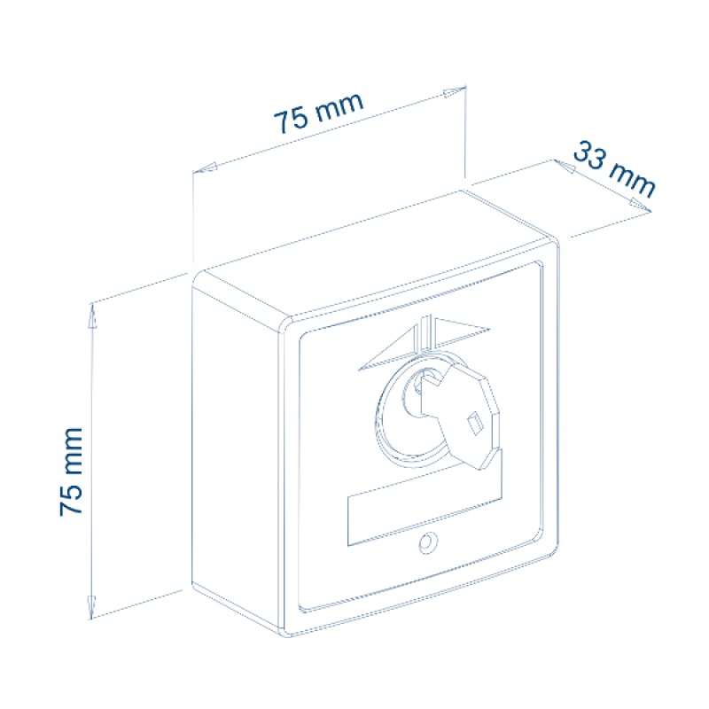 Selector de Llave para Cancela Exterior PLA-ABS VDS