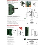 Cerradura de Puerta de Hoja Garden Gate Lock con Huelguistas