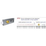 Cerradura Puerta Metal Pestillo Rectangular Prefer 6751