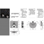 Juego deslizante para puertas de 50 kg con grabación simplificada Mini Silent Pettiti Giuseppe