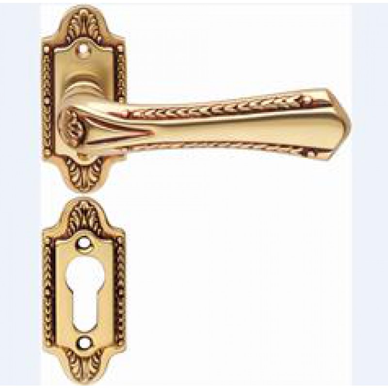 Sissi Bronce Mate Manija de Puerta en Rosette Linea Calì Vintage