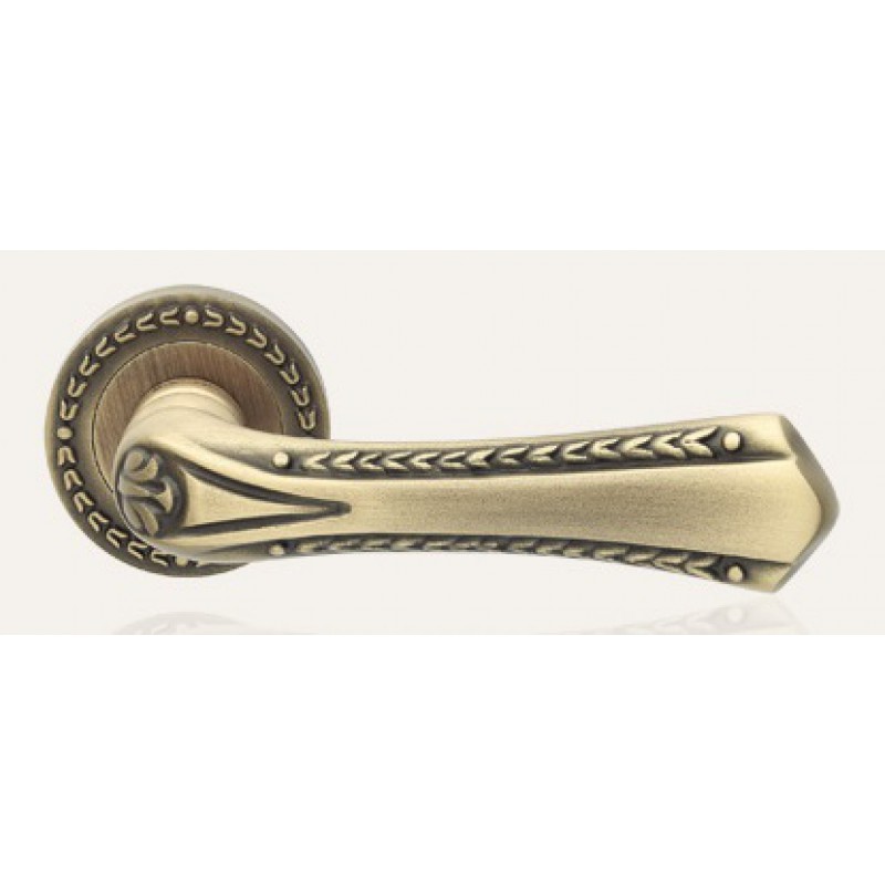 Sissi Bronce Mate Manija de Puerta en Rosette Linea Calì Vintage