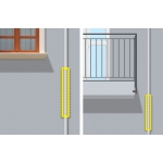 Bolardo de Grimpo del componente de la Anti-intrusión de la barrera con las extremidades para los balcones y las paredes de Cornices