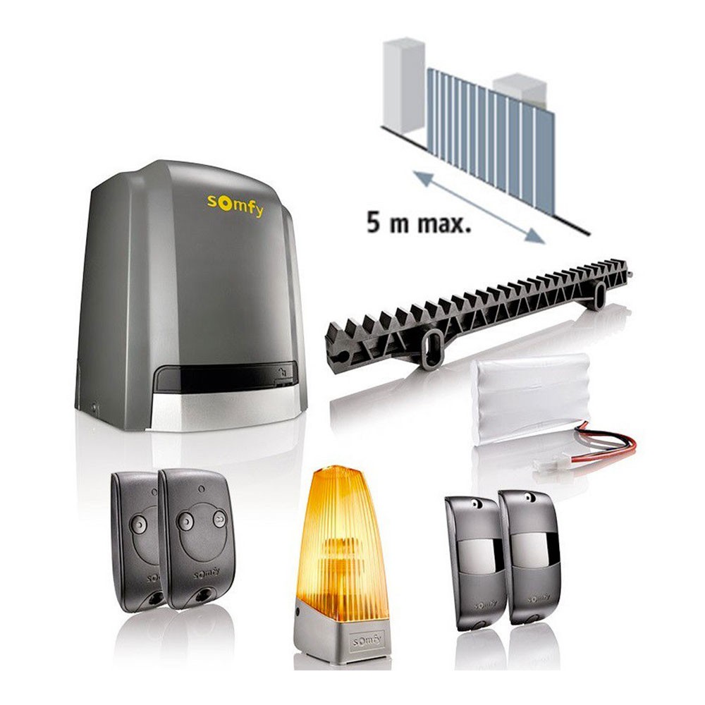 Slidymoove 300 Somfy Motor Kit para Cancelas Correderas con Batería