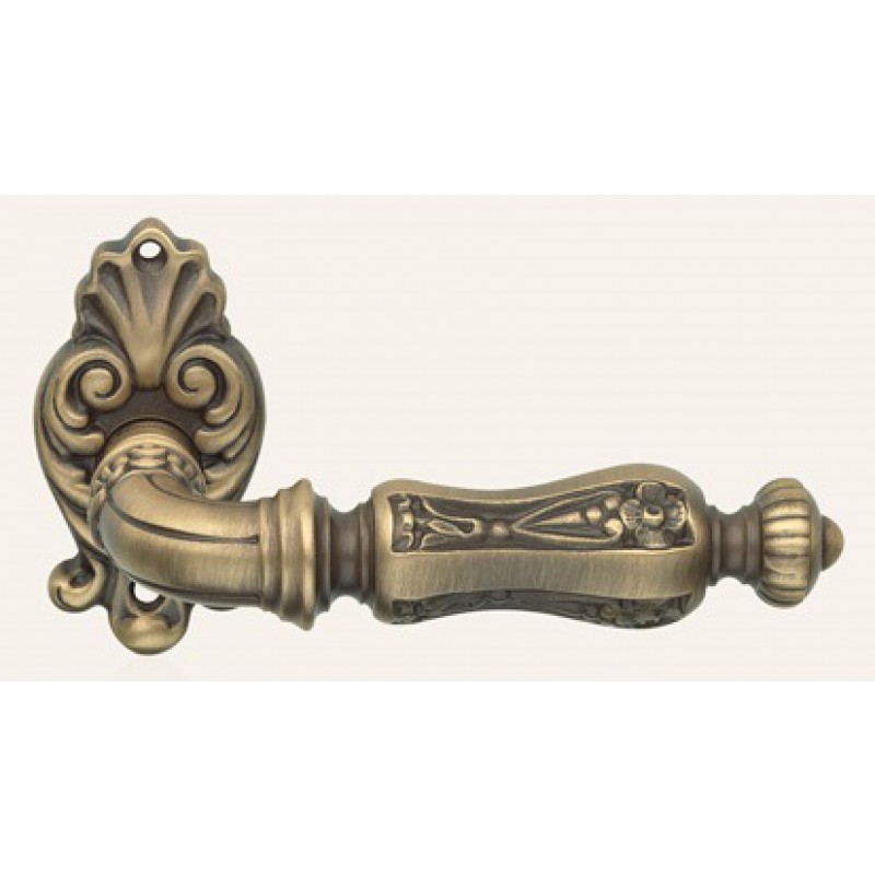 Soleil Bronce Mate Manija de Puerta en Rosette Linea Calì Vintage