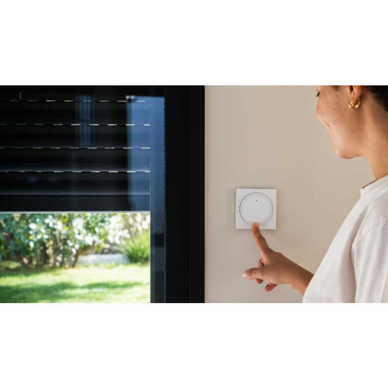 Somfy Amy io Control Remoto de Pared con Marco Cuadrado o Redondo