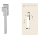 Stream Zincral Linea Calì Manilla de Ventana con Movimiento DK