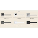 Stream Zincral Linea Calì Manilla de Puerta con Roseta Rebajada