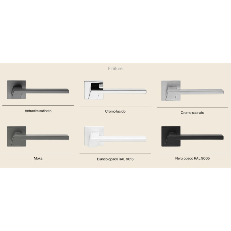 Stream Zincral Linea Calì Manilla de Puerta con Roseta Rebajada