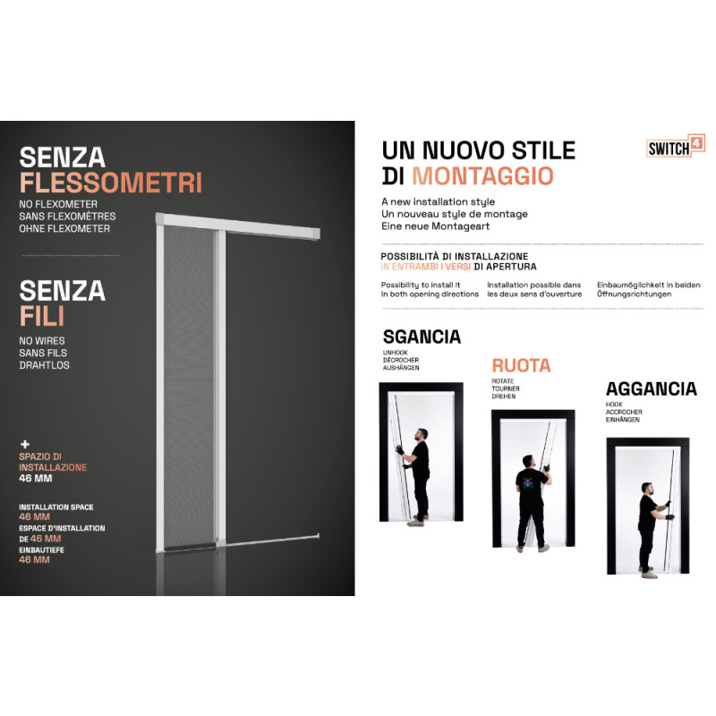 Switch4 PRIMED Mosquitera Enrollable Lateral para Puertas