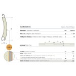 Persiana Enrollable Aluminio Alta Densidad Sipar T58 Perfil Curvo 12,8x55