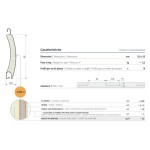 Persiana Enrollable Aislante de Aluminio Sipar T57 Perfil Curvo 12,8 x 55 mm
