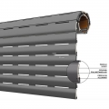 Obturador aislado de aluminio y PVC AriaLuceTherm para aire y luz