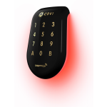 Teclado/Lector de Proximidad con tecnología dual SOLARKPB policarbonato resistente al vandalismo Negro retroiluminado Wiegand 125Khz diseño innovador CDVI