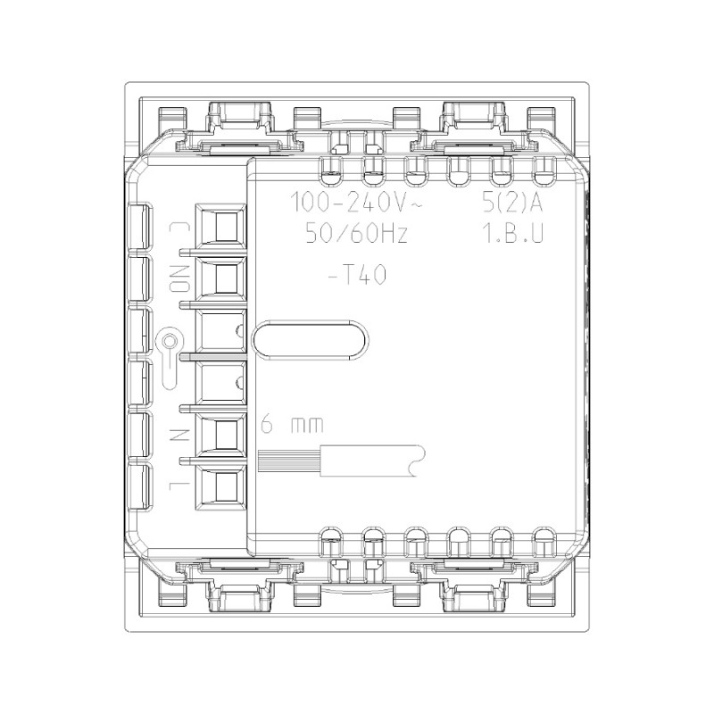 Termostato VIMAR LINEA 30810.B/C/G Rueda Smart Home