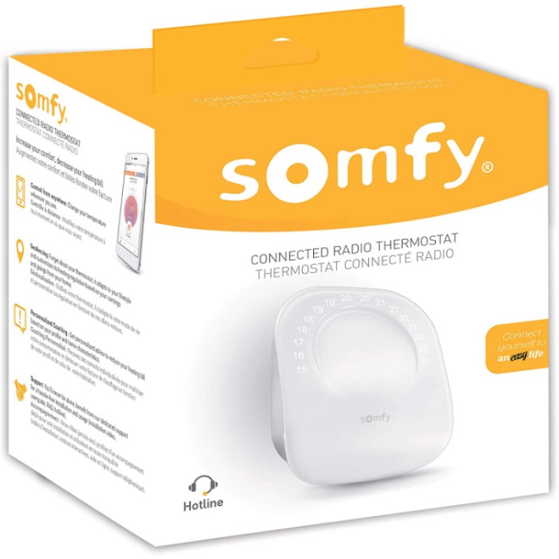 Somfy Wifi Termostato - Radio Inalámbrico Conectado
