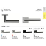 Toledo Reguitti Inox Tirador Puerta con Roseta Cuadrada