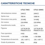 UTILE VDS Automatización para Garaje Motorreductor Remolcado 24V