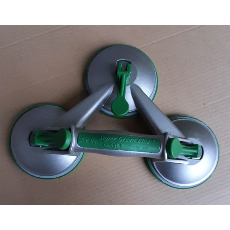 Ventosa para Vidrio con Tres Placas para Vidrieros y Fabricantes Ventanas
