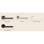 Vision Zincral Linea Calì Manija de Puerta con Empuñadura en Relieve