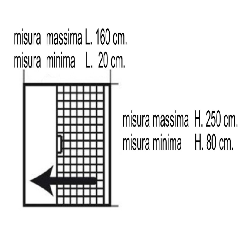 Mosquitera Enrollable Horizontal para Puerta Reducibles IRS