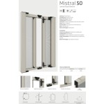 Mosquitera Doble Puerta Lateral Mistral 50 Fabricada a Medida en Italia