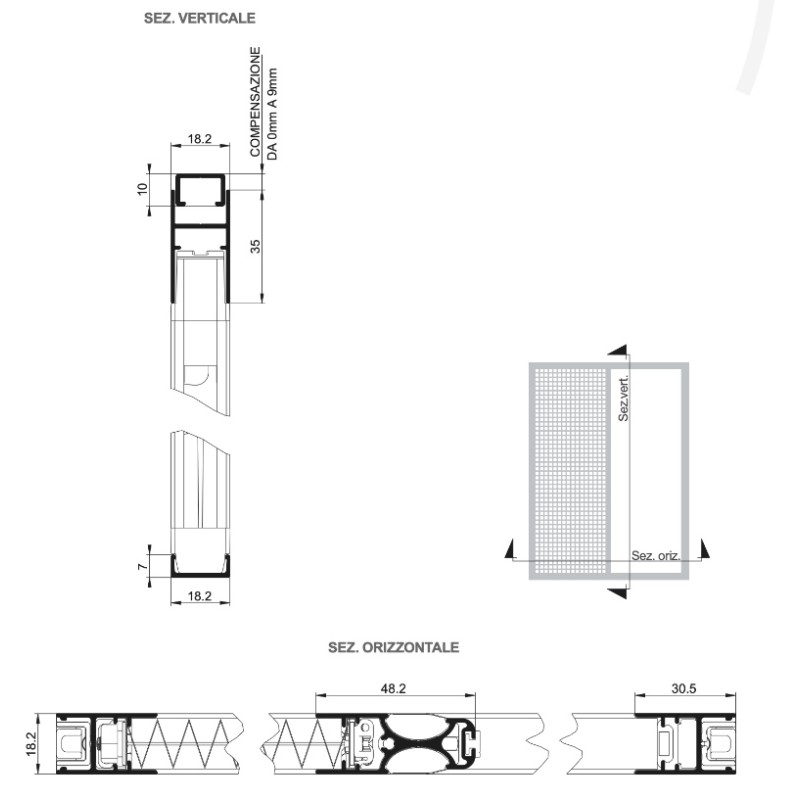 Mosquitera Minimal Plisada Pasini MINERVA LP18