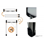 Mosquitera sin Tornillos Frida 42 con Cepillo Autoblocante