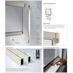 Mosquitera Bettio Rosy Primavera frotó Click-Clack y guías verticales primavera