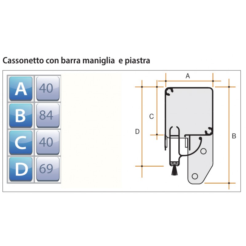 Mosquitera Bettio Sonia tradicional vertical Primavera cassonetto general 40mm